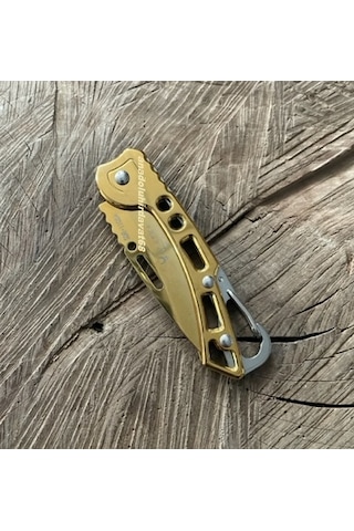 Alaska Cep Çakısı Kamp Çakısı Avcı Kampçı Bıçagı Cep Bıçak 15cm Sarı