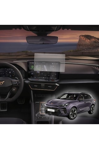 Cupra Terramar Multimedya Paneli Uyumlu Nano Cam Ekran Koruyucu Set