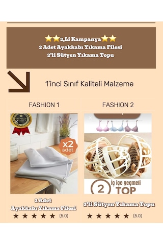 2 Adet Ayakkabı Yıkama Filesi Ve Sütyen Yıkama Topu