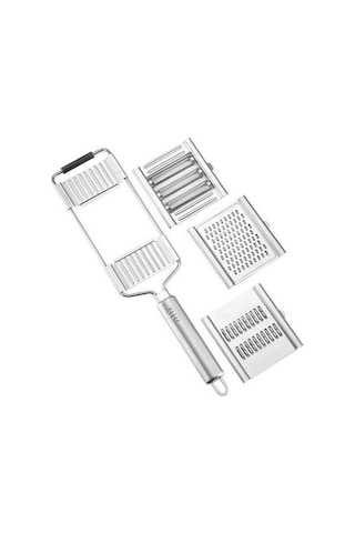 Createtech Yıkanabilir, Ve Ve Temizliği Temel Taşınabilir Sebze Rendesi, Rende, Peynir Paslanmaz Mutfak Makinesinde Kullanımı Kolay Kesici Jülyen İşlevli Elde Dilimleyici Dayanıklı, Çok Çelik Bulaşık Arada Aletleri. 3'ü 1 - Zp