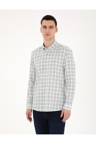 Pierre Cardin Erkek Çağla Gömlek Desenli 50284266-vr016 Çağla Yeşili