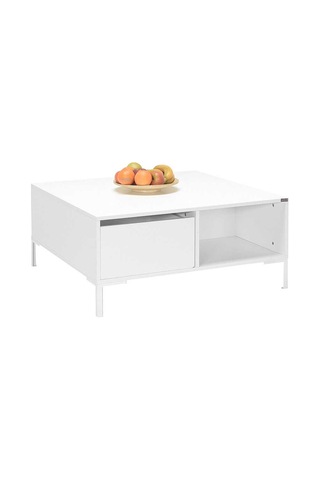 Kare Orta Sehpa - Diamond Beyaz (533555822)
