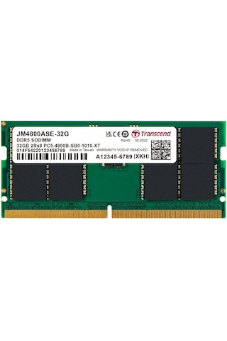 Transcend JM4800ASE-32G 32GB DDR5 4800Mhz CL40 1.1V Notebook Ram