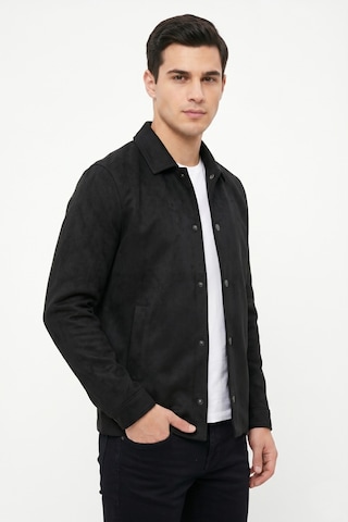 Dynamo Erkek Siyah Regular Fit Mevsimlik Süet Spor Mont Bgl-st05436
