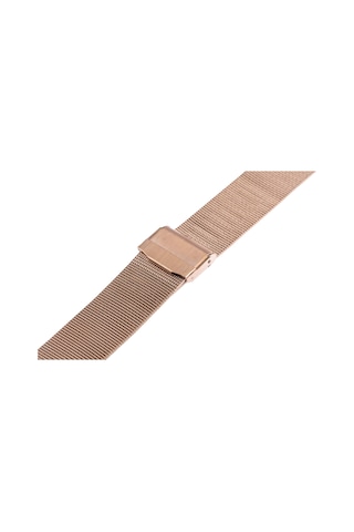 Paslanmaz Çelik Milano İnce Hasır Kordon - Rose Gold - 24mm