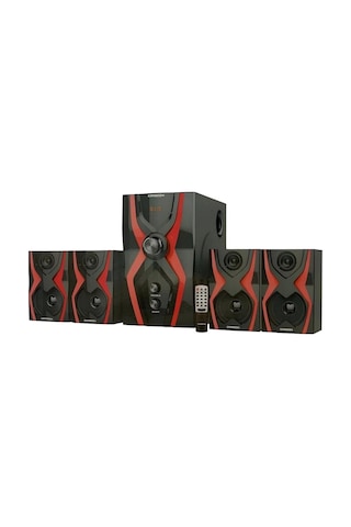 Ts-40 Serisi Bluetoothlu 4+1 Dijital Ekran Radyolu Usb Tf Destekli Ses Sistemi 52 Watt