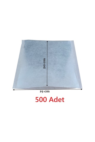 Çay Demleme Filtresi Boş Demlik Poşeti Büyük Endüstriyel Boy Kazan Galoşu Bonesi 19x20 Cm 500 Adet Ev Otel Cafe Horeca