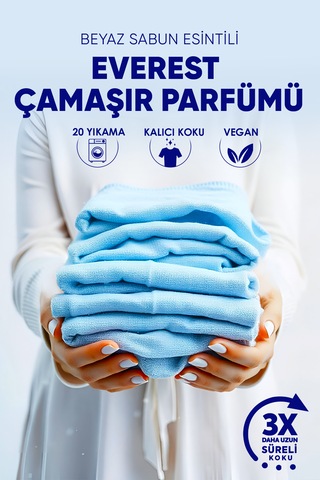 Evonox Clean Granül Çamaşır Parfümü & Çamaşır Yumuşatıcı Everest Beyaz Sabun Esintisi 210 Gr Tekli