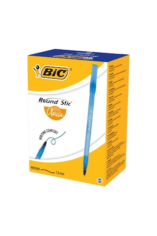 Bic Round Tükenmez Kalem 60Lı Paket Mavi