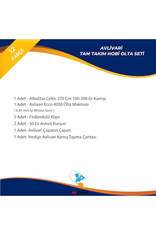 Albastar Celtic 270 Cm 100-300 Gr Avlivari Ecco 4000 Tam Takım Kıyı Hobi Olta Seti-9601