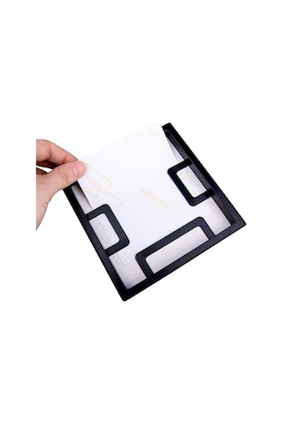 Yapışkanlı Sök-tak Paspartulu Beyaz 14x14 Cm Plastik Pola Kare Fo Beyaz