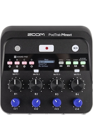 Zoom Podtrak P4next Taşınabilir Multitrack Podcast Kayıt Cihazı