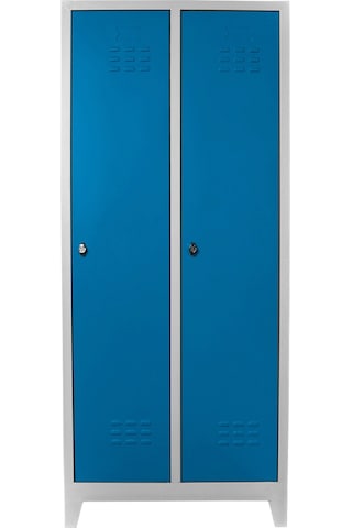 Jessan Ofis 2 li Standart Soyunma Dolabı Gri-Mavi