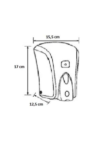 Vialli S6c Sıvı Sabun Dispenseri Aparatı 1000 Ml Gri