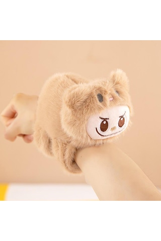 Sevimli Kawaii Labubu Hayvan Tokatlı Çıtçıtlı Sarma Bileklik Labubu Peluş El Yüzügü Bileklik Açık Kahverengi Sevimli Kawaii Labubu Hayvan Tokatlı Çıtçıtlı Sarma Bileklik Labubu Peluş El Yüzügü Bileklik Açık Kahverengi