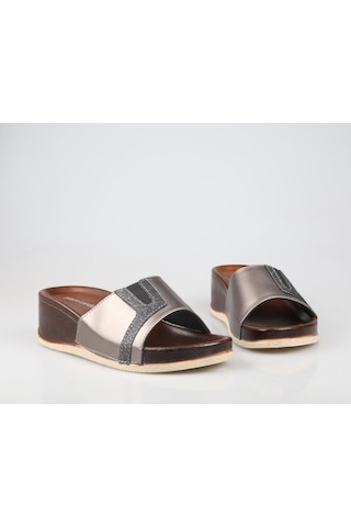 Pierre Cardin Pc-7021 Ortopedik Platin Kadın Terlik Platin