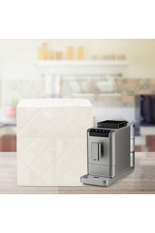 Homyl Kahve Yapma Makinesi Kapağı Yıkanabilir Su Geçirmez Bej