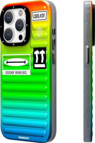 Apple Uyumlu iPhone 15 Pro Kılıf Youngkit The Secret Color Serisi Kapak Yeşil