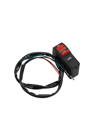 Motosiklet Telefon Usb Şarj Aç Kapa Düğmesi
