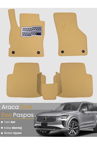Volvo Xc90 2014-2025 Uyumlu Eva Paspas Tam Set Oto Paspas,araca Özel,tam Koruma,kolay Montaj 831