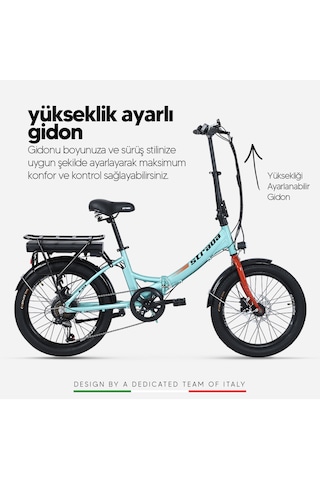 Stradacycles E-Rapido Hd 20 Jant Katlanabilir Elektrikli Bisiklet