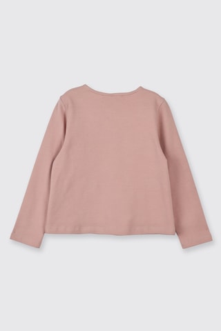 Panço Kız Bebek Cep Detaylı Düğmeli Örme Pembe Hırka 2521GB82004