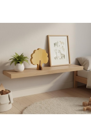 Simdale Wood İsimli Dekoratif Ahşap Meşe Ağacı - Modüler Kaideli