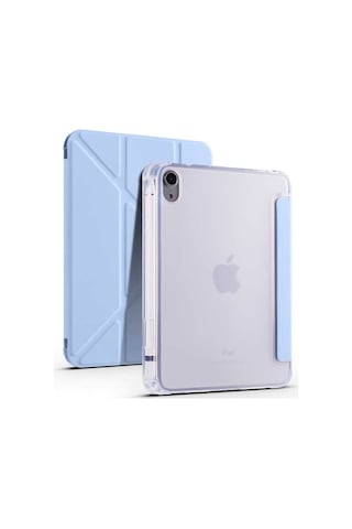 Apple Uyumlu iPad Mini 2021 (6.Nesil) Tri Folding Smart With Pen Case