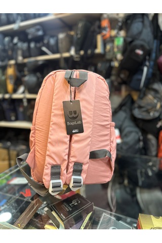 Bagslaab Pembe Su Geçirmez Kumaş Sırt Çantası 1067 Pembe