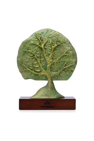 Hayat Ağacı Ahşap Kutulu Dekoratif Obje