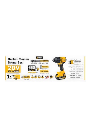 Sgs BL SGS5503 20 Volt 4 Ah Akülü Darbeli Somun Sıkma