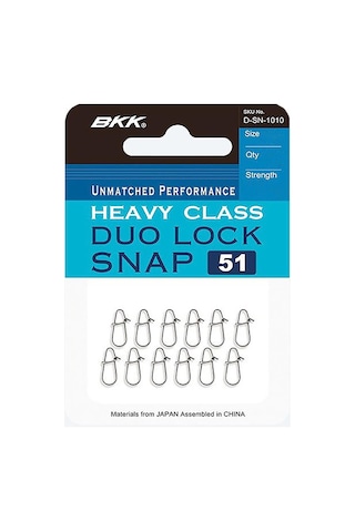 Bkk Duolock Snap-51 Maket Balık Klipsi 3 10 Pcs
