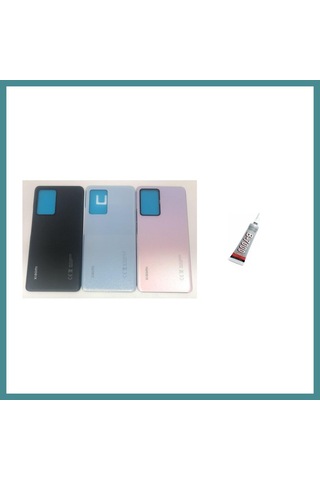 Trendexa Mi 13 Lite Uyumlu Arka Batarya Kapağı Siyah + B7 Mac