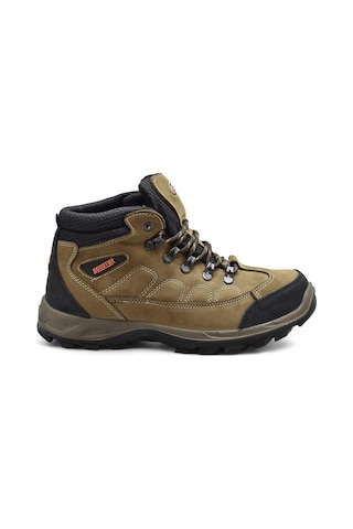 5538 Ortopedik Taban Su Geçirmez Unisex Hakiki Deri Bot Ayakkabı Taba