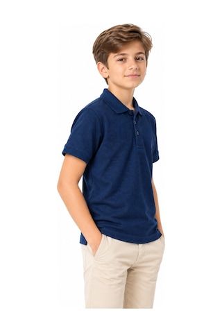 Baglan Erkek Lacivert Polo Yaka Tişört 14-17 Bgl-st05696