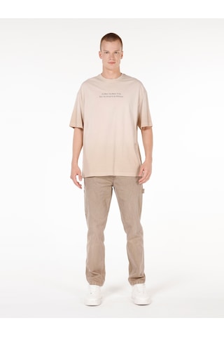 Colin's Colins Ekru Erkek Tshirt K.kol Ekru
