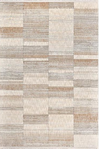 Gümüşsuyu Adara 18347 J10 Bej Geometrik Desenli Modern Salon Halısı