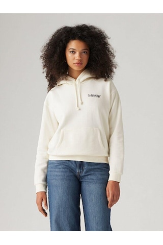 Levi's Graphic Everyday Hoodie-5060 Stacked Snowflower Tonal White