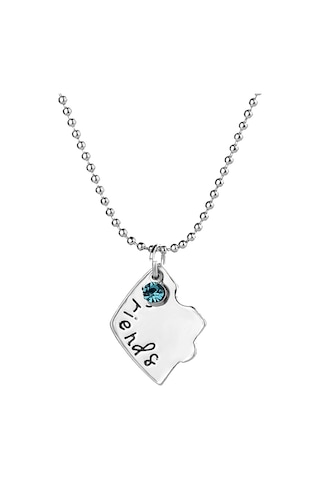 Bff Arkadaşlık Taşlı Kalpli Kolye Best Friends Forever Kolyesi Gümüş