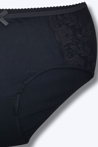 Tutku Elit 12' Li Bayan Yanı Dantelli Bato Bikini Külot 2401 Siyah
