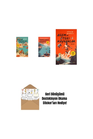 Kuşlar Hayvanlar Ve Hısım Akraba + Tanrıların Bahçesi + Ailem Ve Öteki Hayvanlar + Okuma Sticker'ları