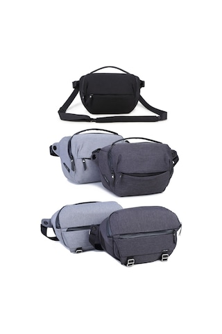 Sones Xıujıan Crossbody Su Geçirmez Hafif Slr Fotoğraf Makinesi Çantası, Renk: 10l Koyu Gri