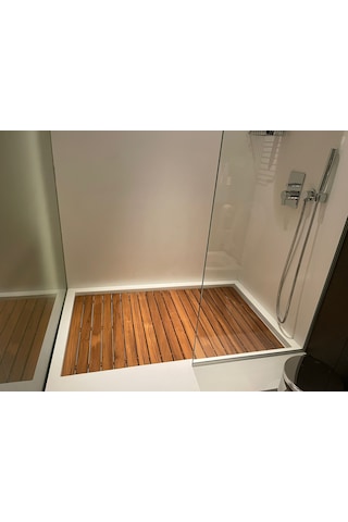Katlanabilir Ahşap Duş Izgarası (Teak Ağacı)