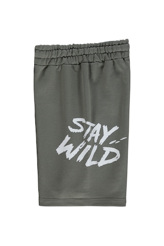 Civil Boys Stay Wild Baskılı 6-9 Yaş Kapri - Haki