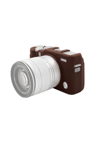 Puluz Soft Silicone Protective Case For Fujıfılm X-a3 / X-a10 Coffee