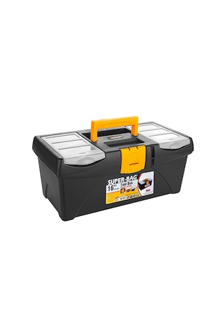 Takım Çantası Alet Kutusu Kapaklı Mini Bölmeli Organizer Dayanıklı Plastik Malzeme 14'' 16 İnç