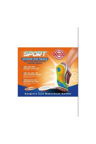 Özel Seri Ayak Sağlığı Sporcu Aksesuar Konfor Ürünü Icemen 601 Sport Ortopedik Tabanlık
