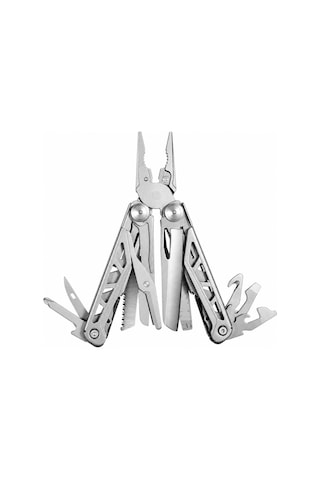 Wolf Multitool Çok Amaçlı Pense Çakı Yıldız Işığı Gümüş Katlanabilir Kamp Ve Edc El Aleti