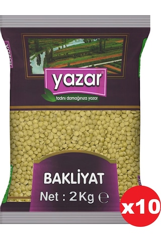 Yazar Yeşil Mercimek 10 x 2 KG