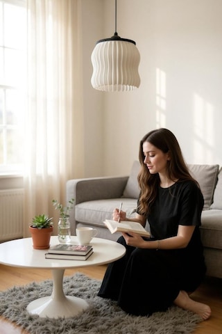 Bellure Modern Sakıt Avize Nestvibe Seri Beyaz